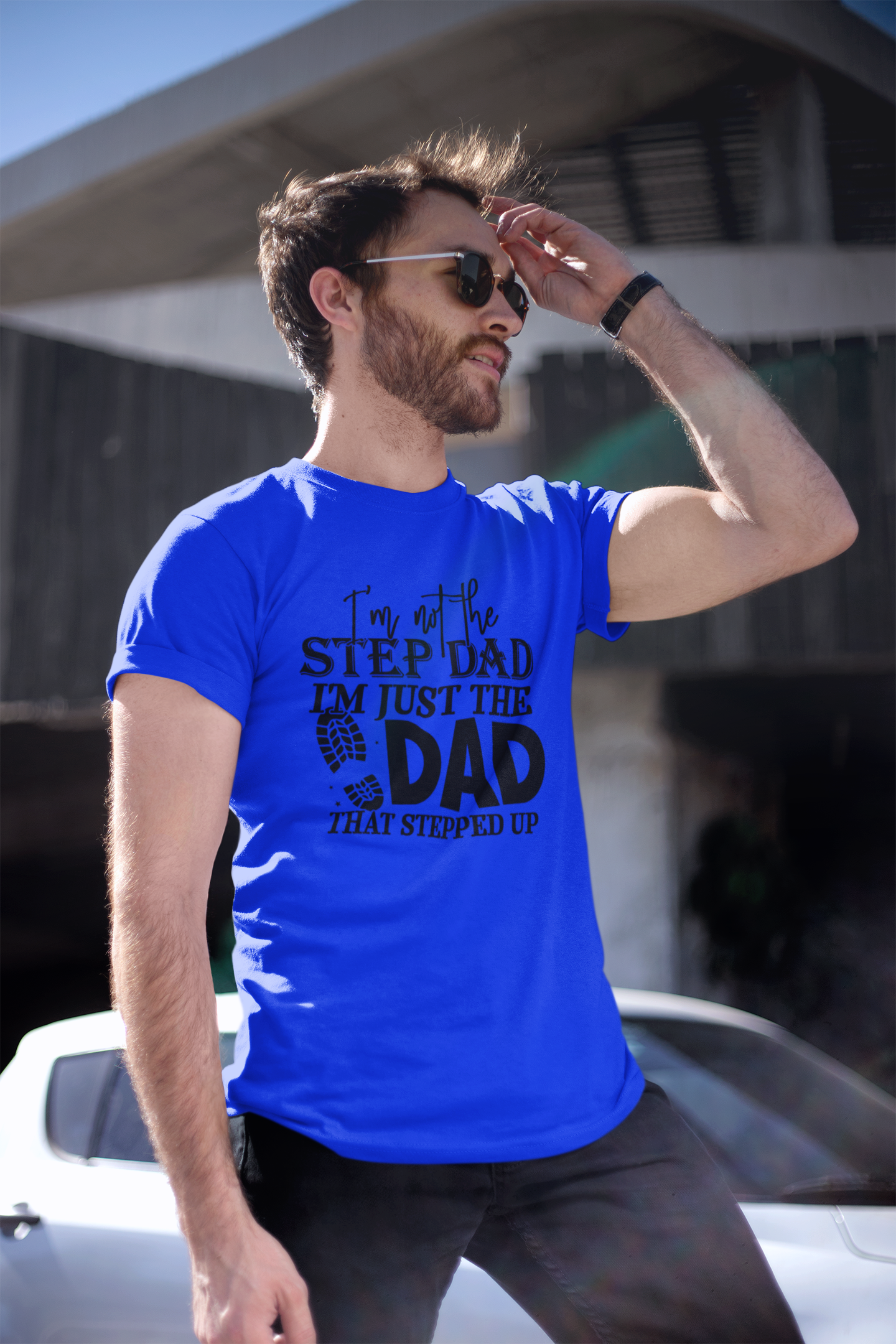 Step dad - Dad T-shirt by Luxe-Custom-Designer