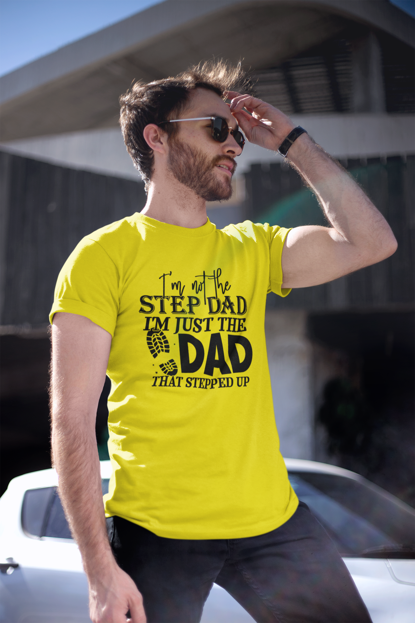 Step dad - Dad T-shirt by Luxe-Custom-Designer