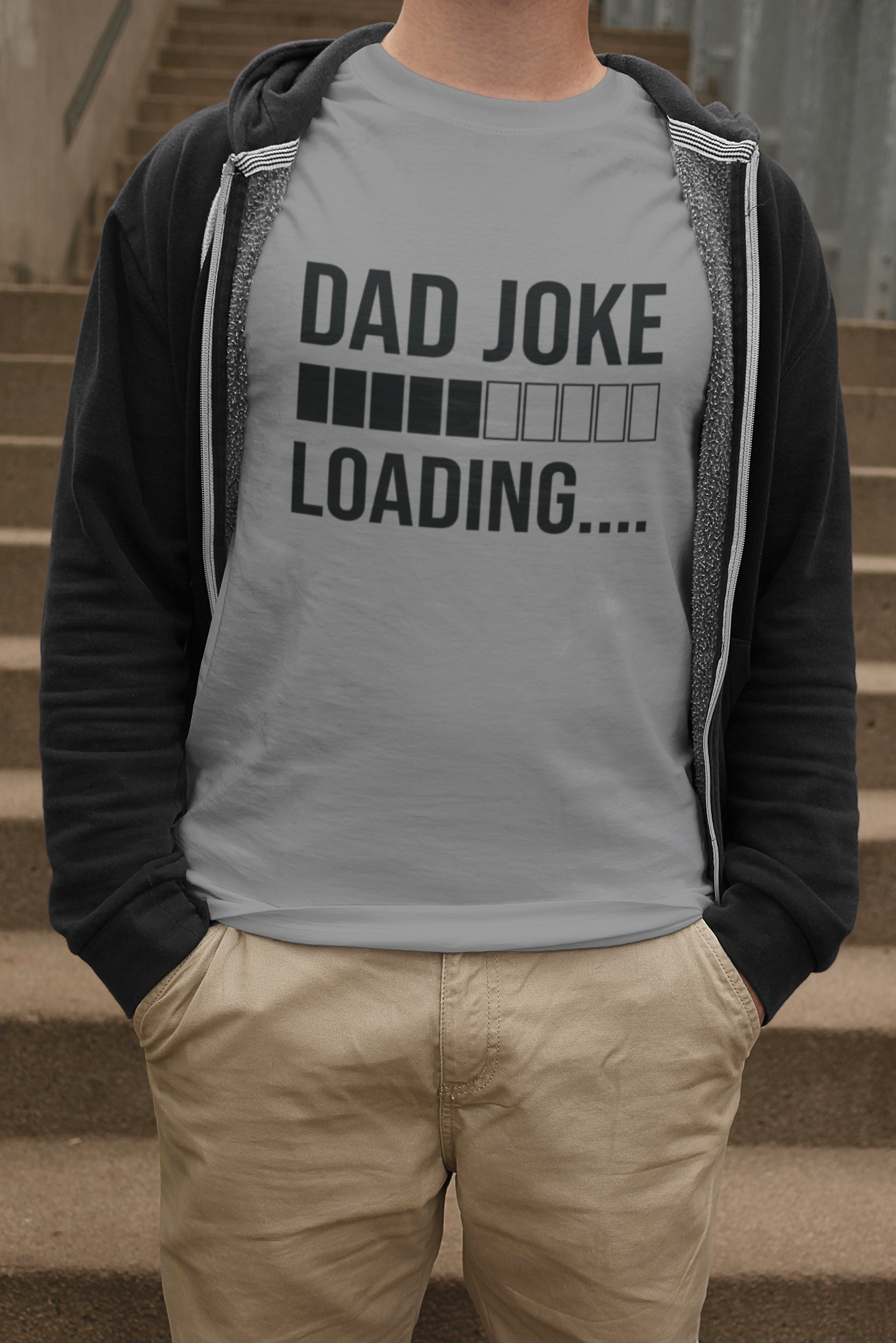 Dad Joke Loading T-shirt by Luxe-Custom-Designer