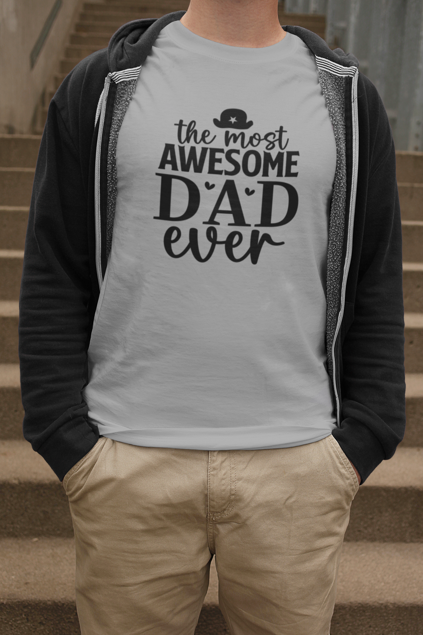 Awesome Dad T-Shirt by Luxe-Custom-Designer