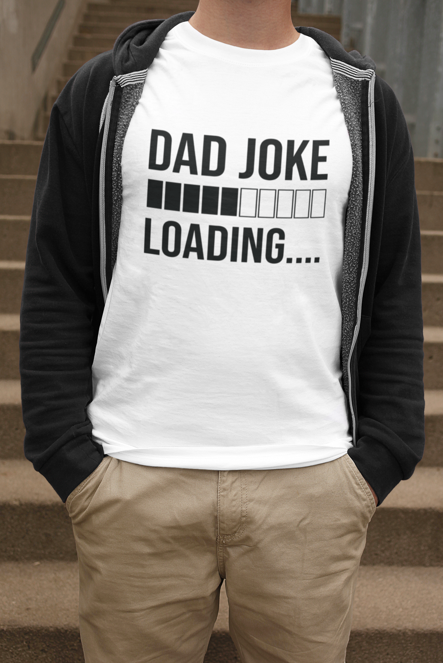 Dad Joke Loading T-shirt by Luxe-Custom-Designer