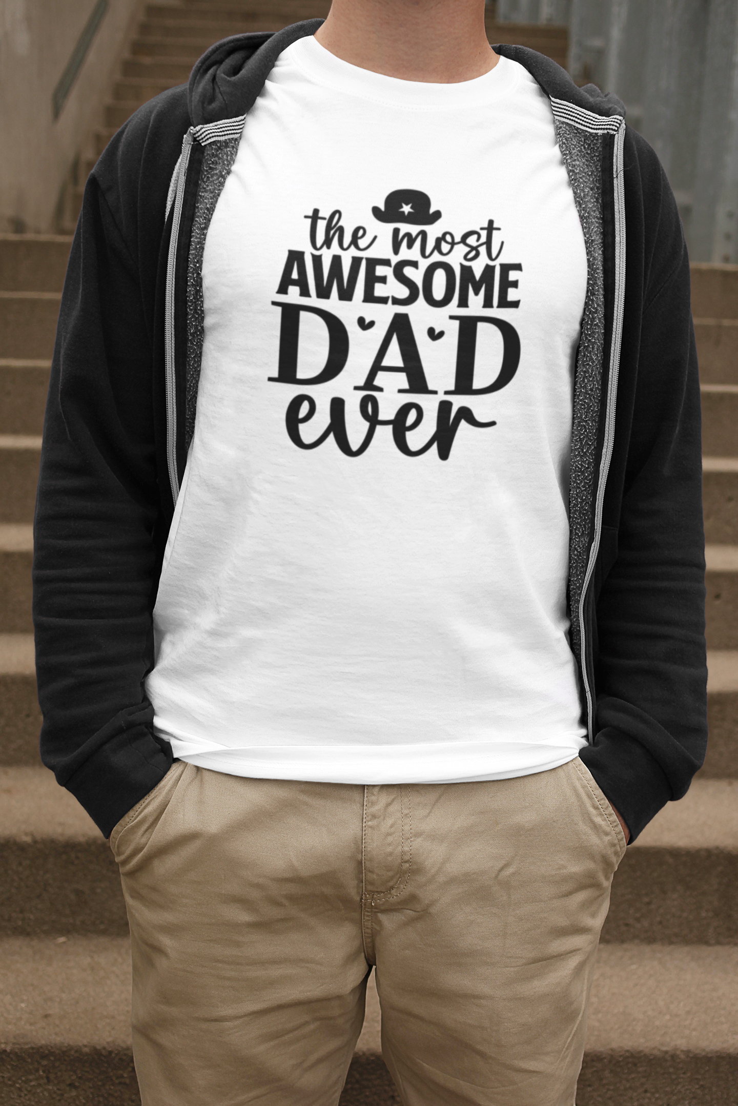 Awesome Dad T-Shirt by Luxe-Custom-Designer