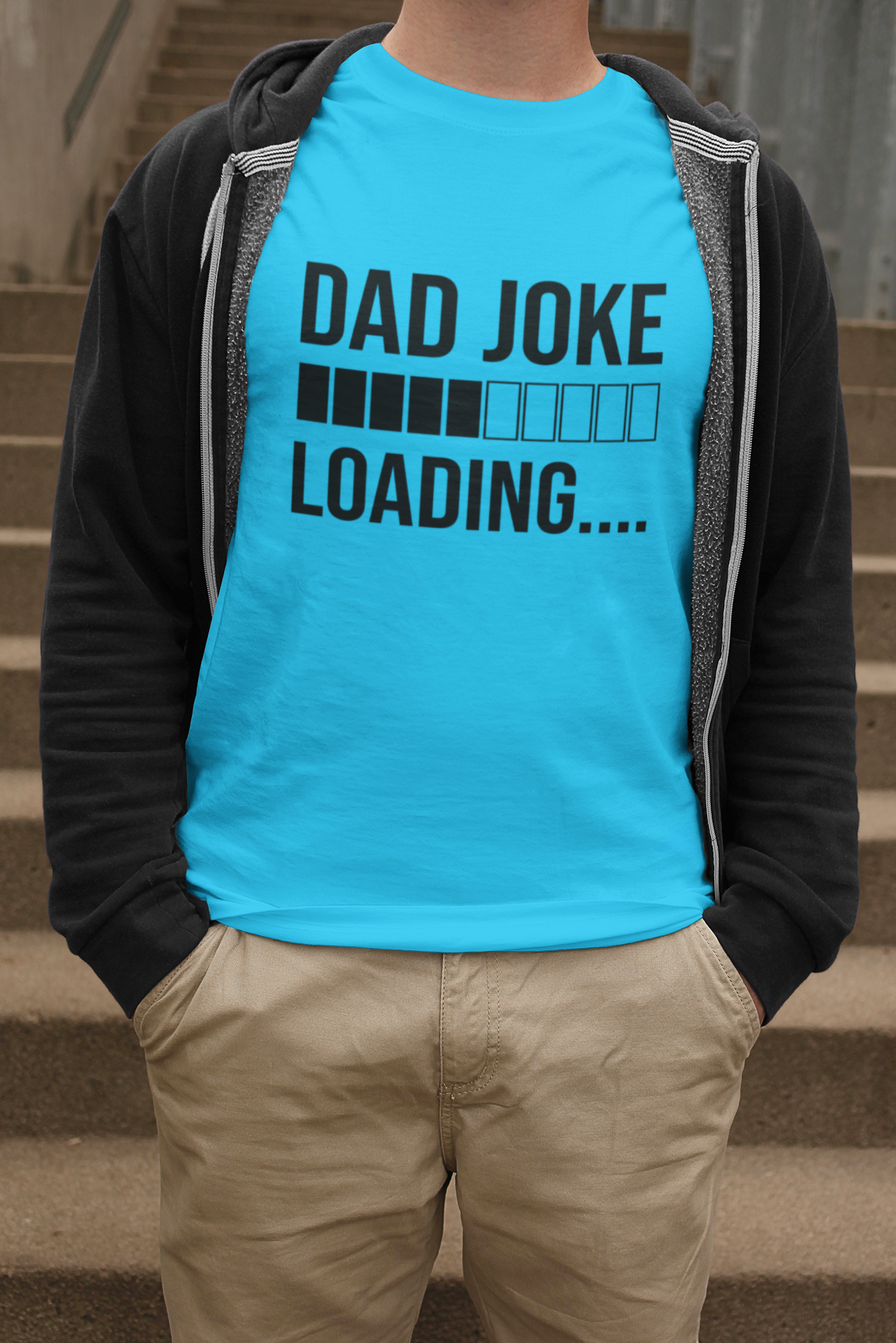Dad Joke Loading T-shirt by Luxe-Custom-Designer
