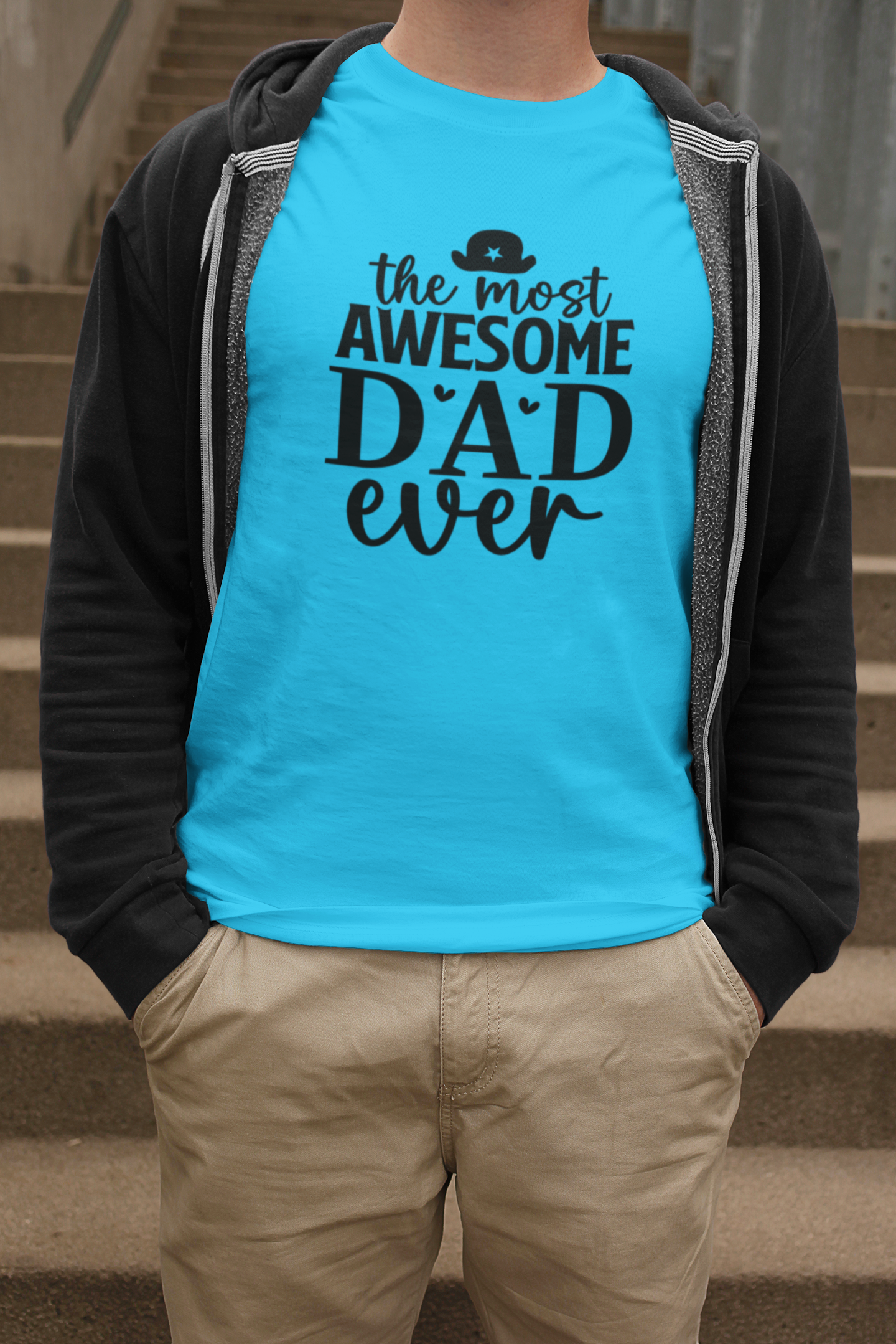 Awesome Dad T-Shirt by Luxe-Custom-Designer