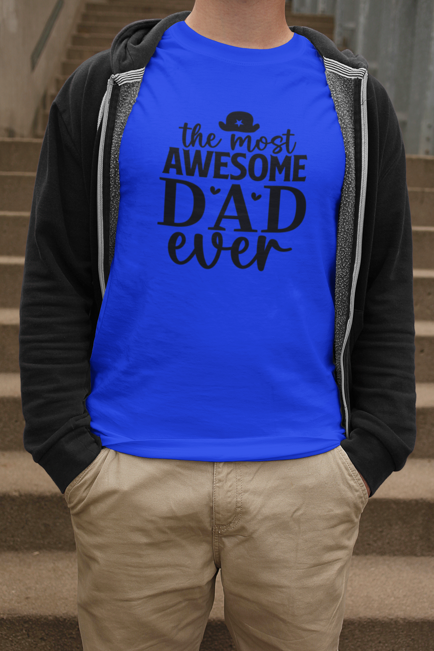 Awesome Dad T-Shirt by Luxe-Custom-Designer