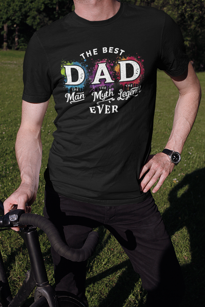 The Best Dad T-Shirt by Luxe-Custom-Designer