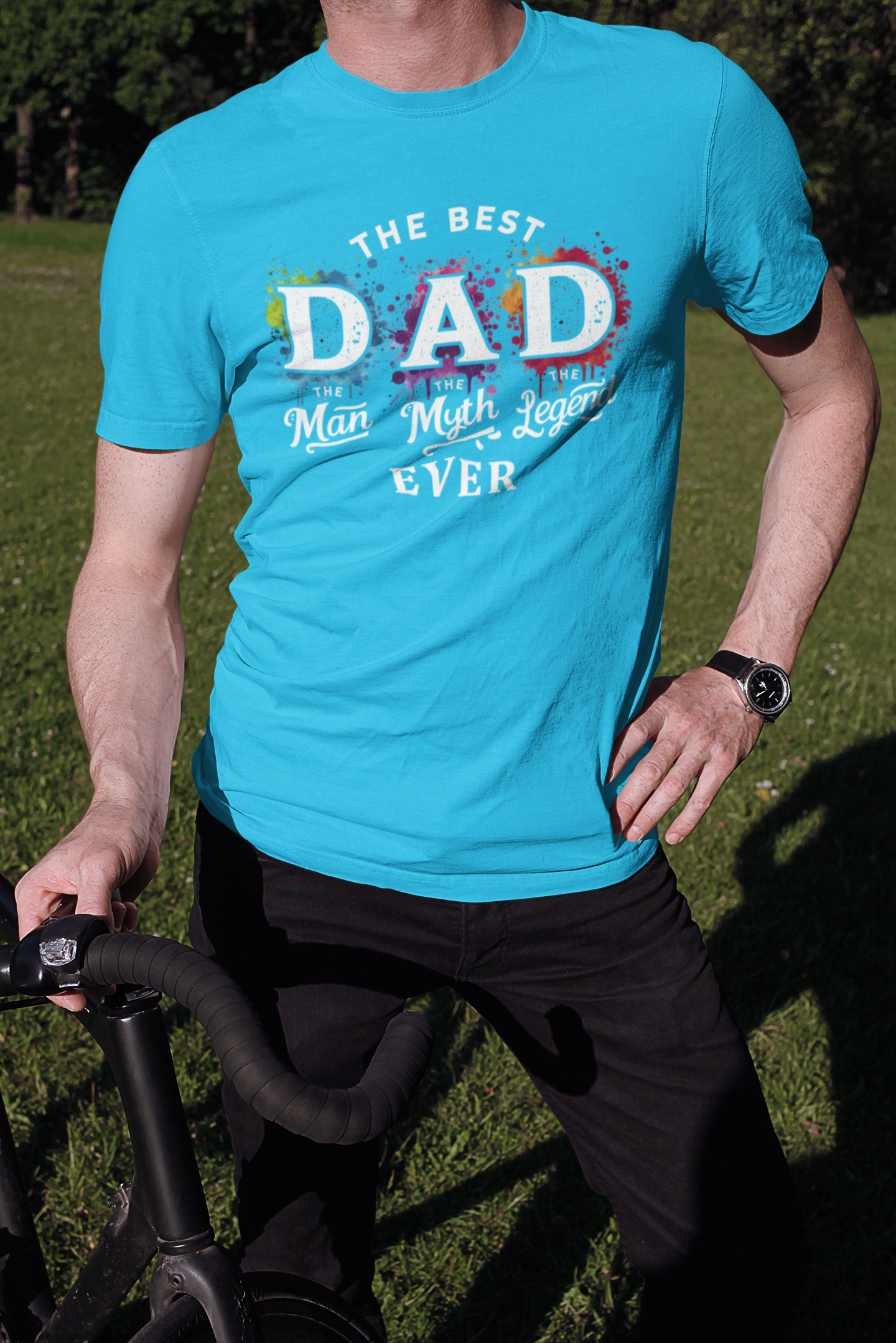 The Best Dad T-Shirt by Luxe-Custom-Designer