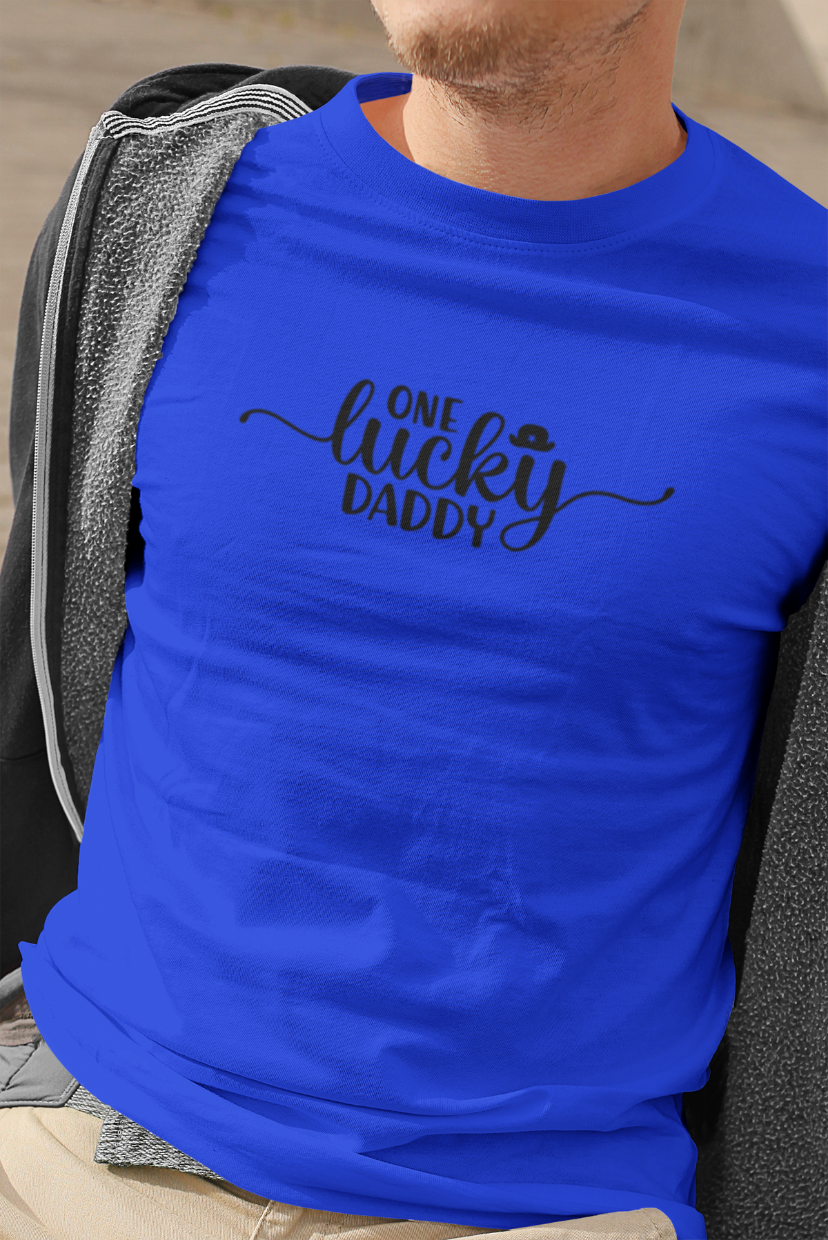 One Lucky Dad T-Shirt by Luxe Sensational