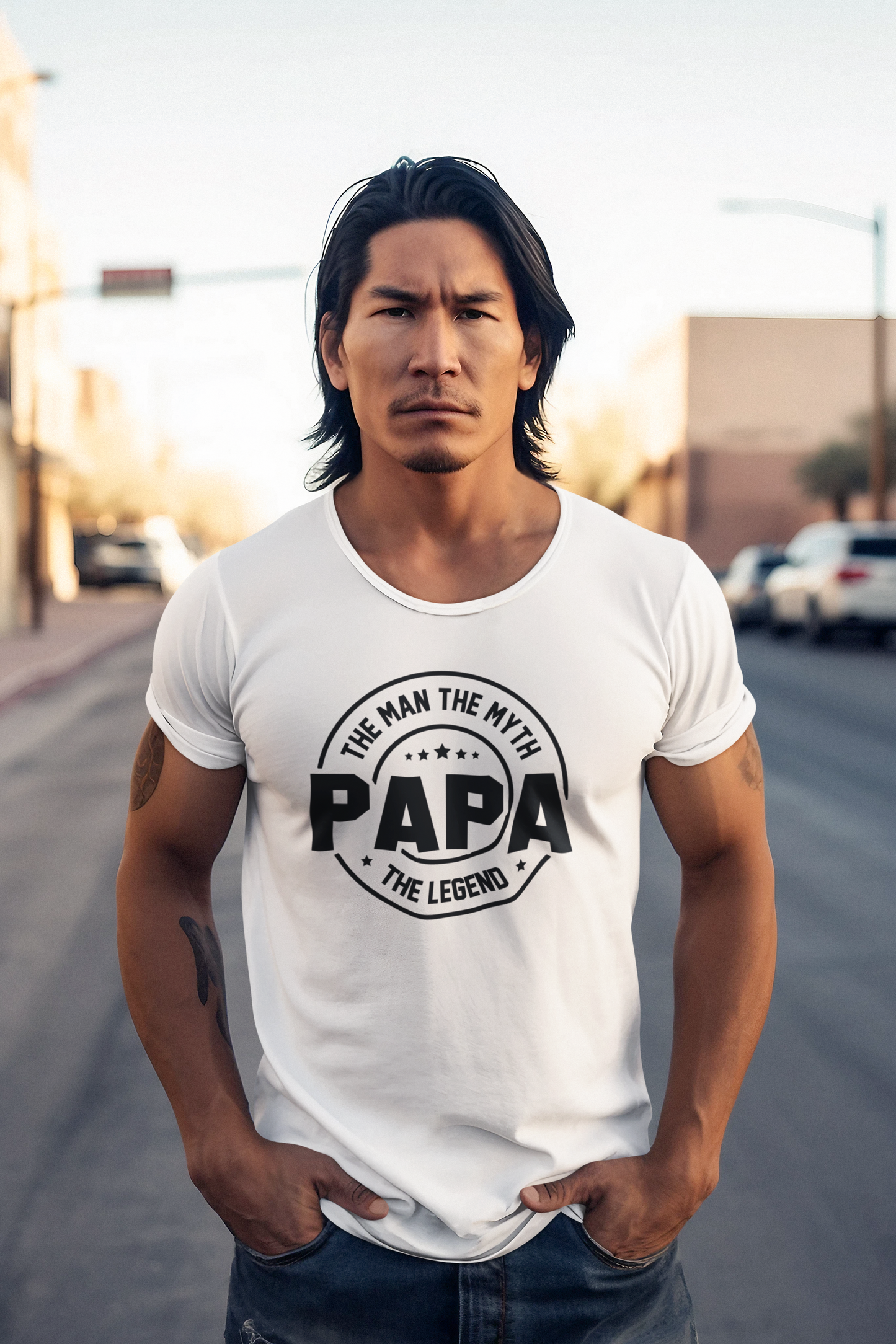 Papa T-Shirt by Luxe-Custom-Designer