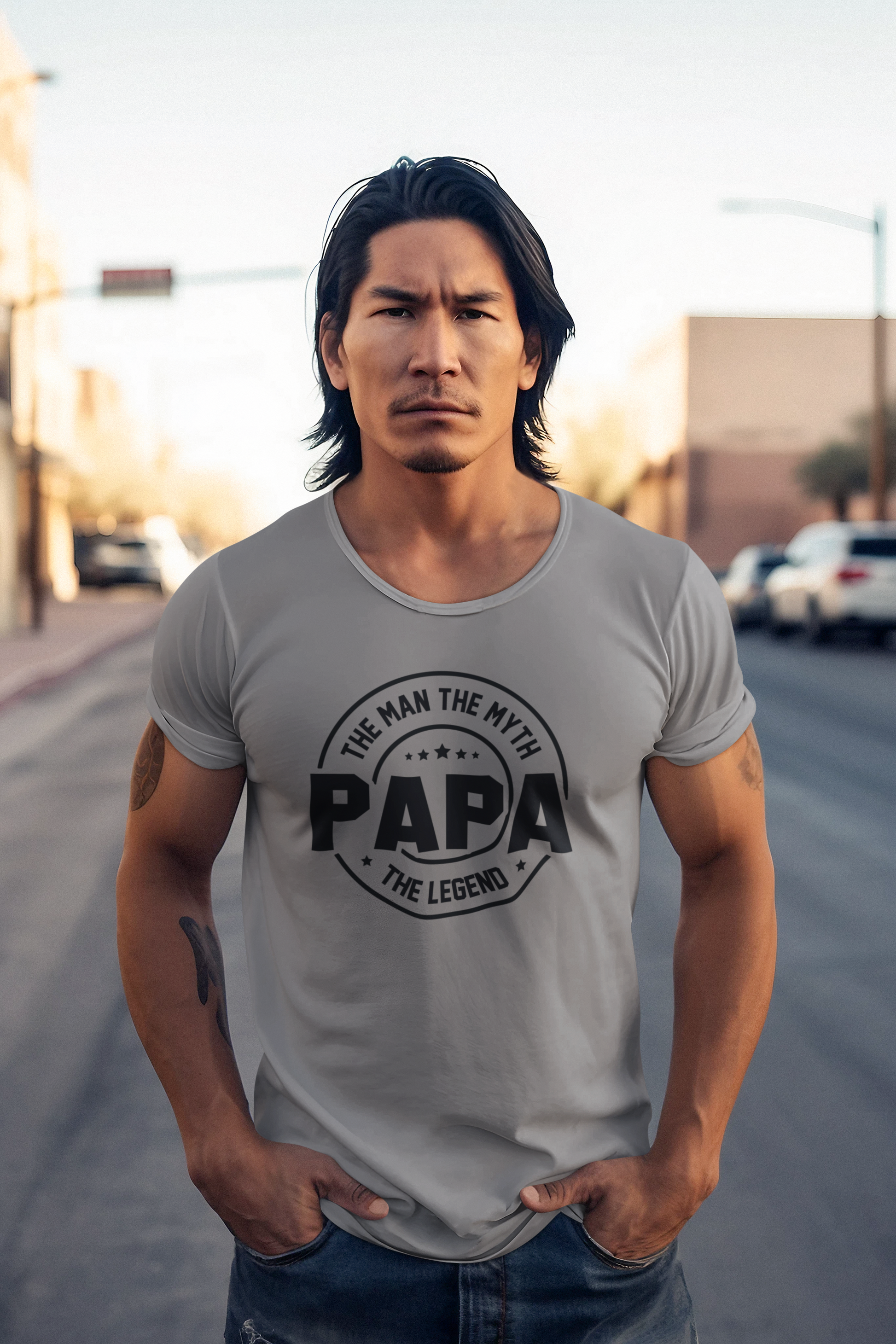 Papa T-Shirt by Luxe-Custom-Designer