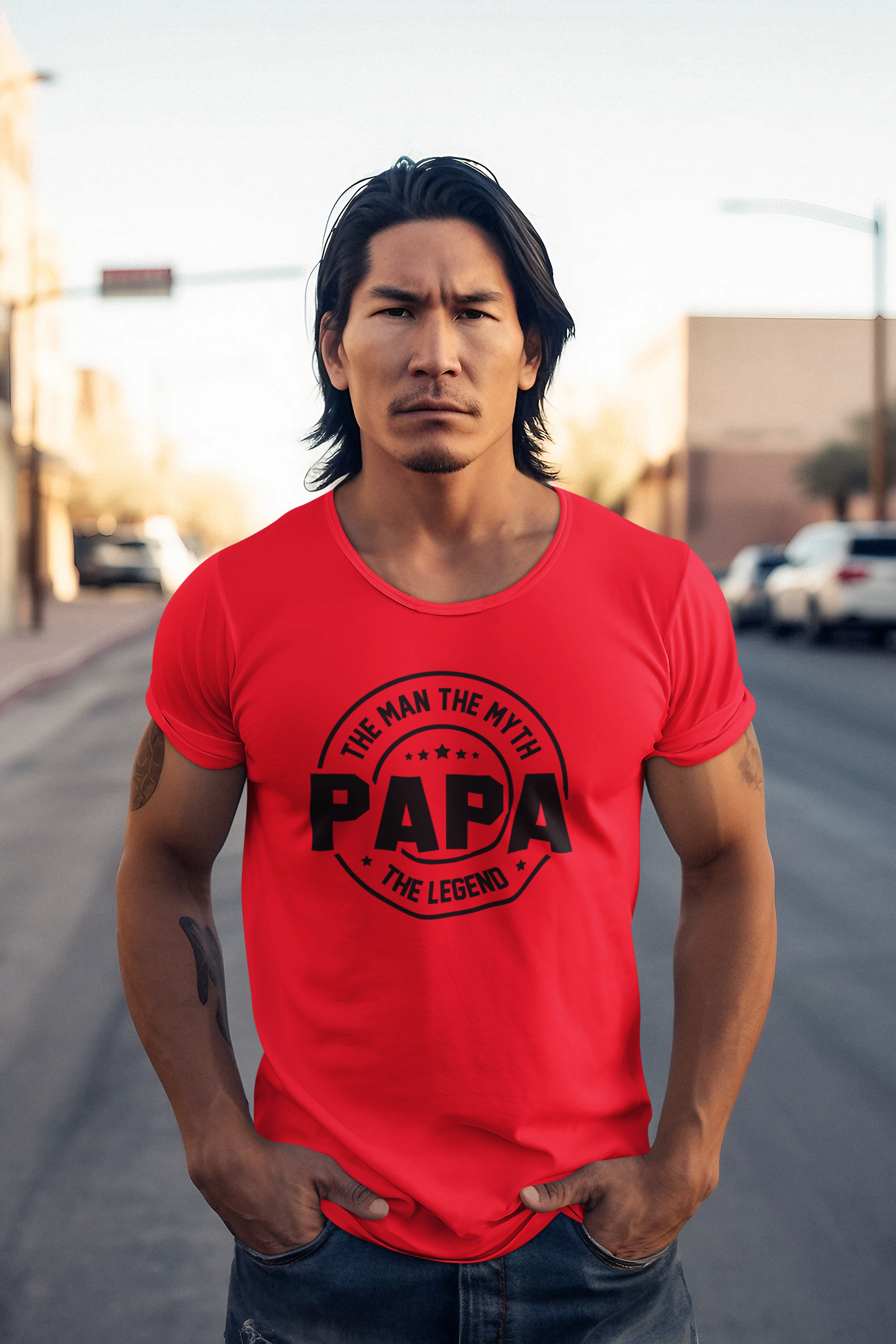 Papa T-Shirt by Luxe-Custom-Designer