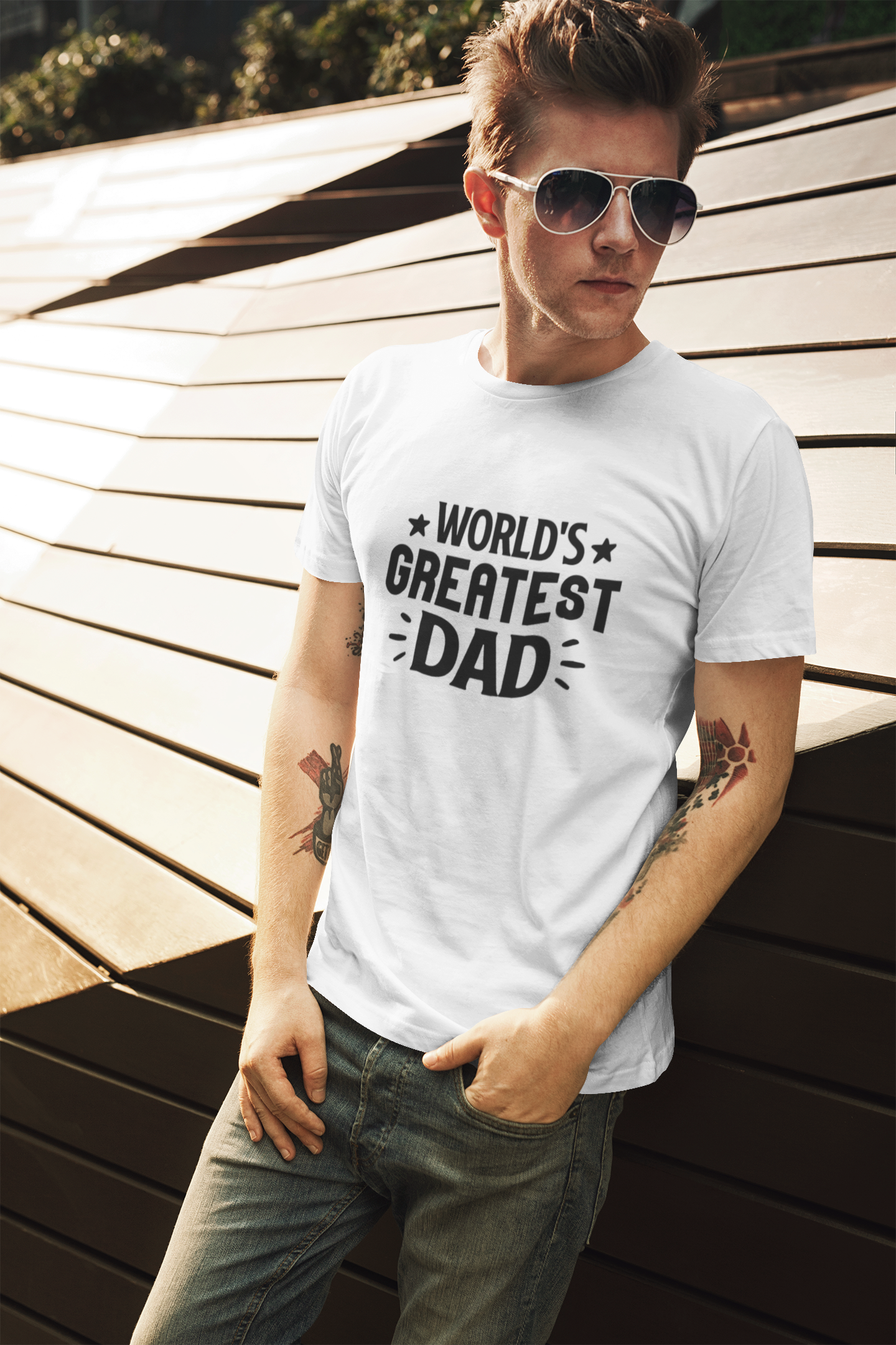 Greatest Dad T-Shirt by Luxe-Custom-Designer
