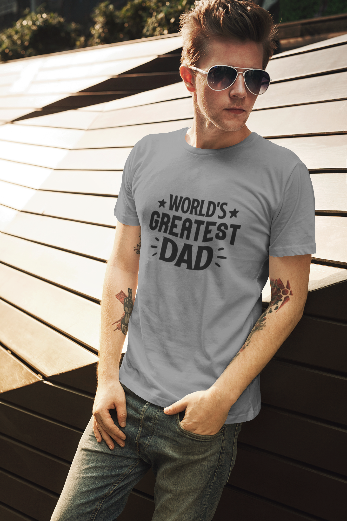 Greatest Dad T-Shirt by Luxe-Custom-Designer