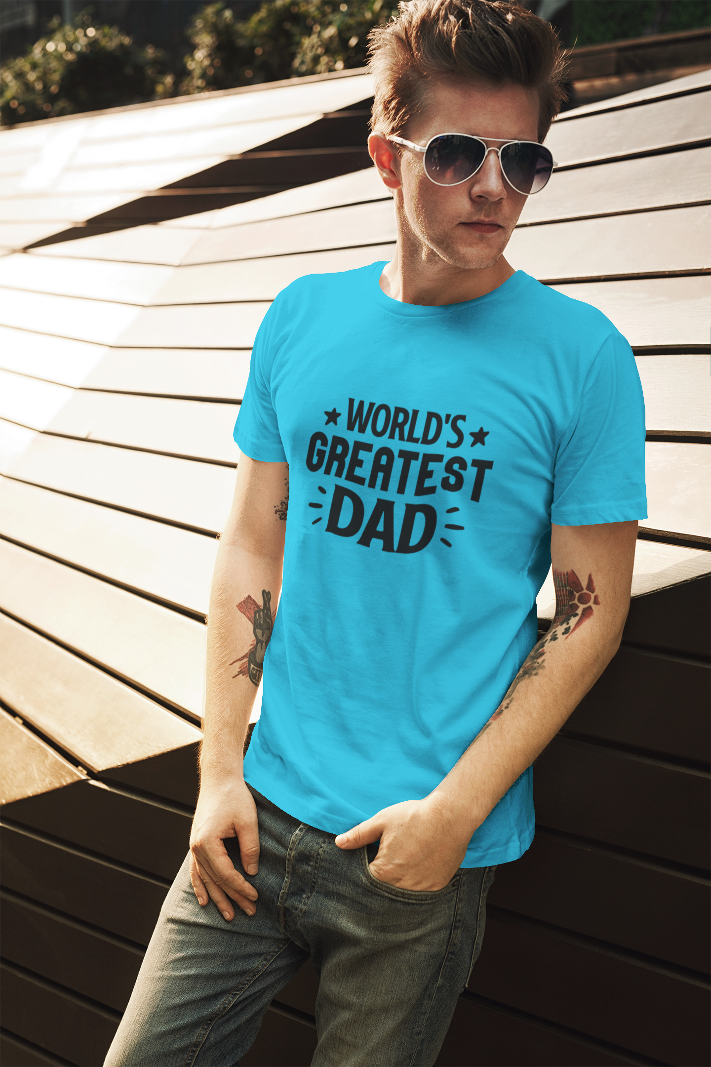 Greatest Dad T-Shirt by Luxe-Custom-Designer
