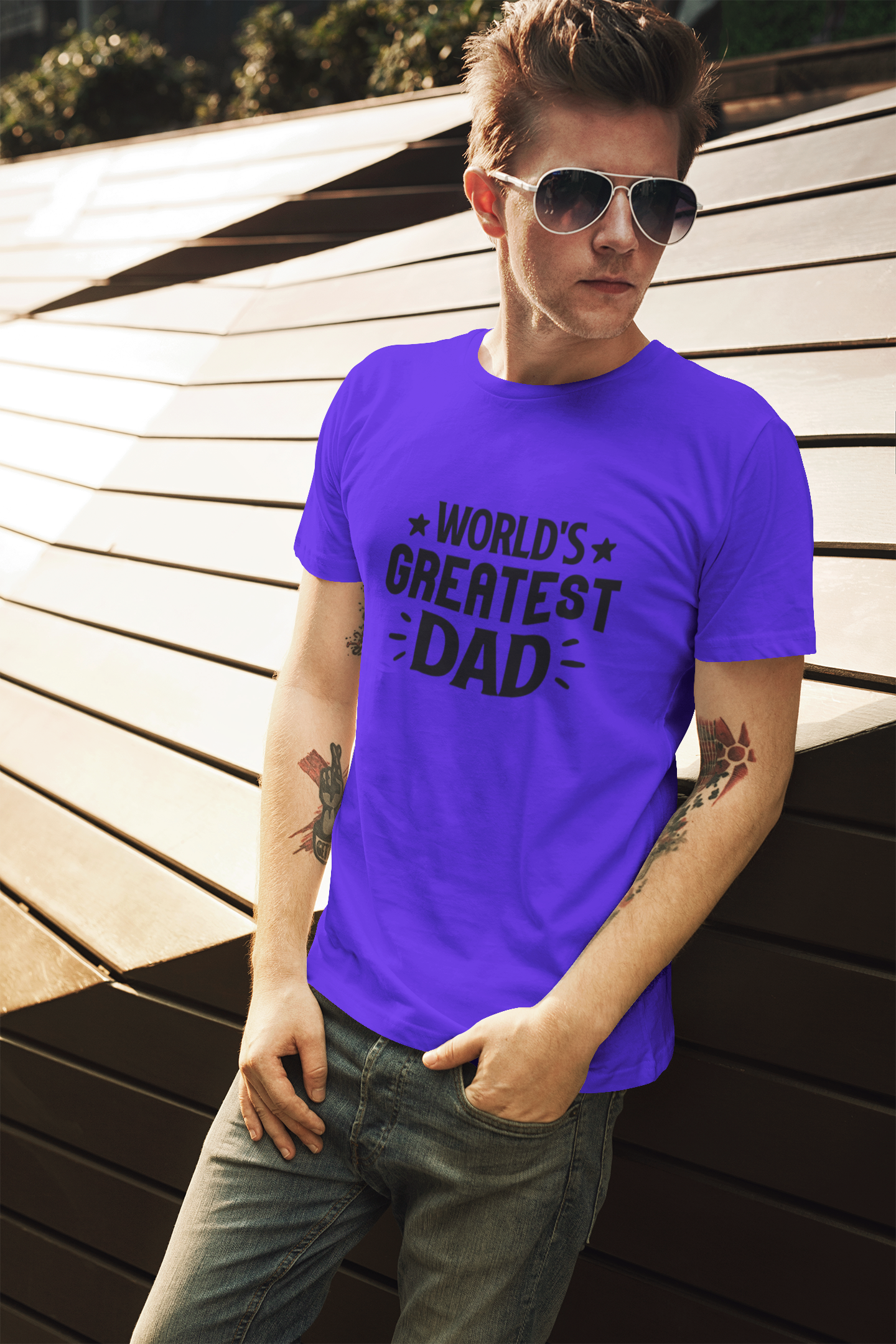 Greatest Dad T-Shirt by Luxe-Custom-Designer