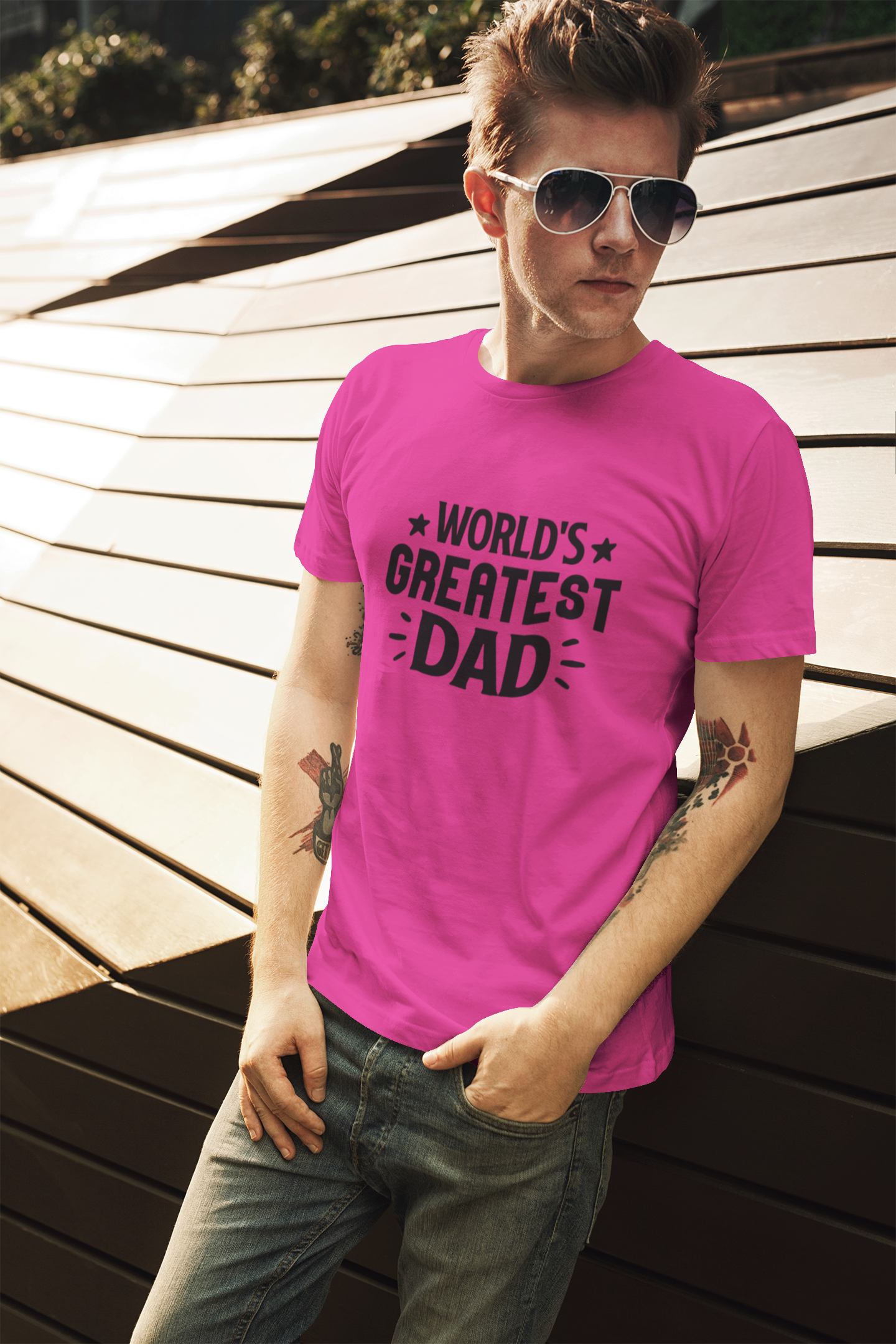 Greatest Dad T-Shirt by Luxe-Custom-Designer