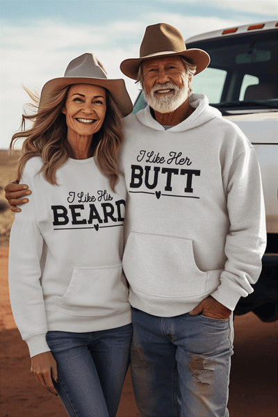 Beard and Butt Matching Hoodie Set by Luxe-Custom-Designer