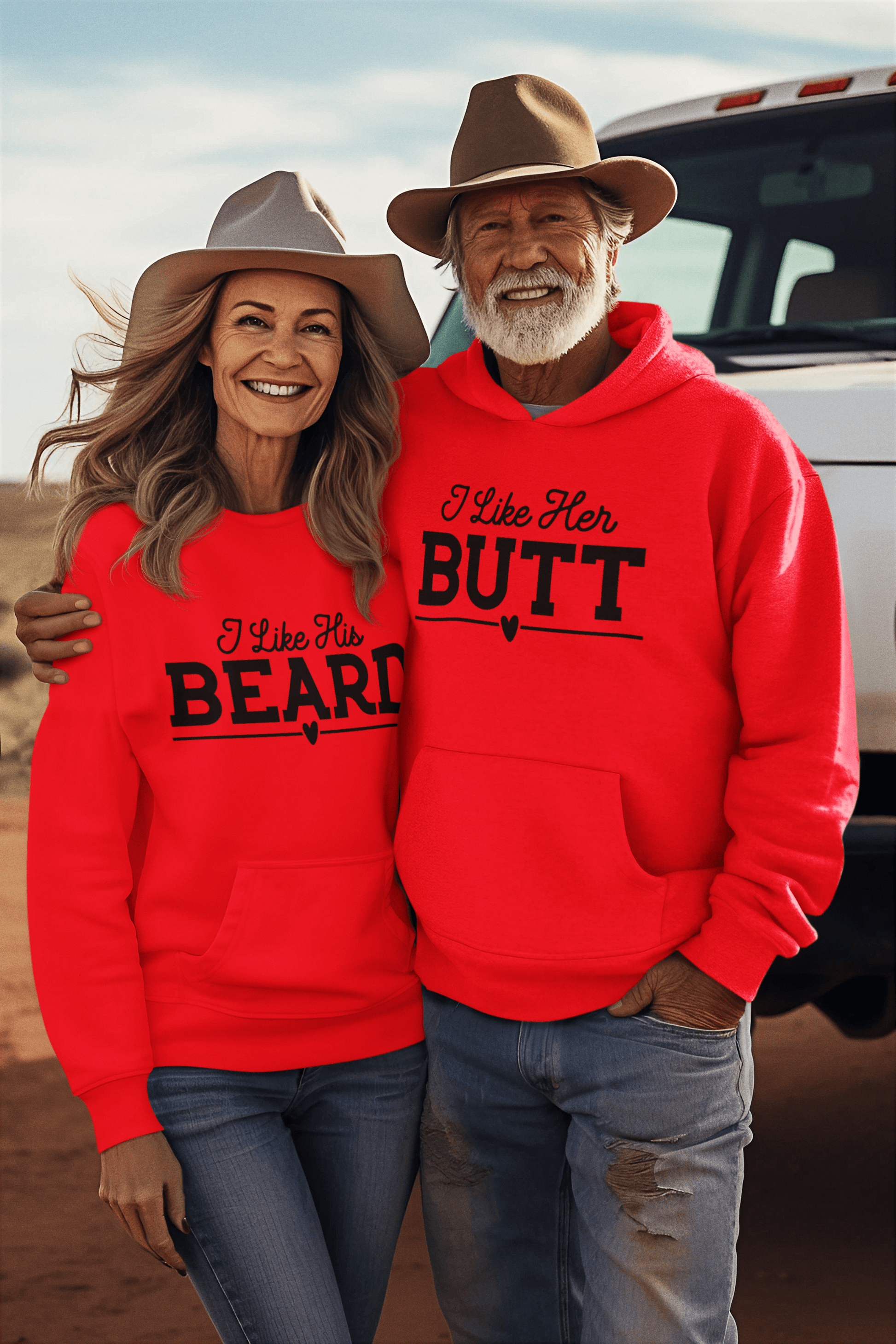 Beard and Butt Matching Hoodie Set by Luxe-Custom-Designer