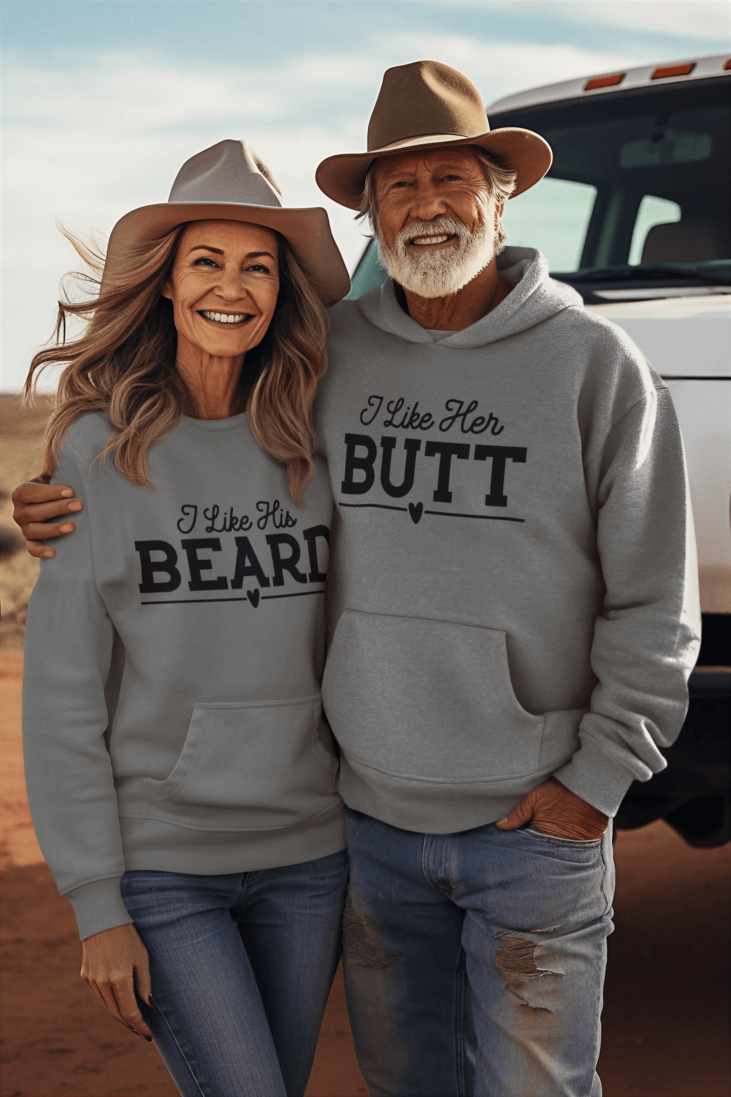 Beard and Butt Matching Hoodie Set by Luxe-Custom-Designer