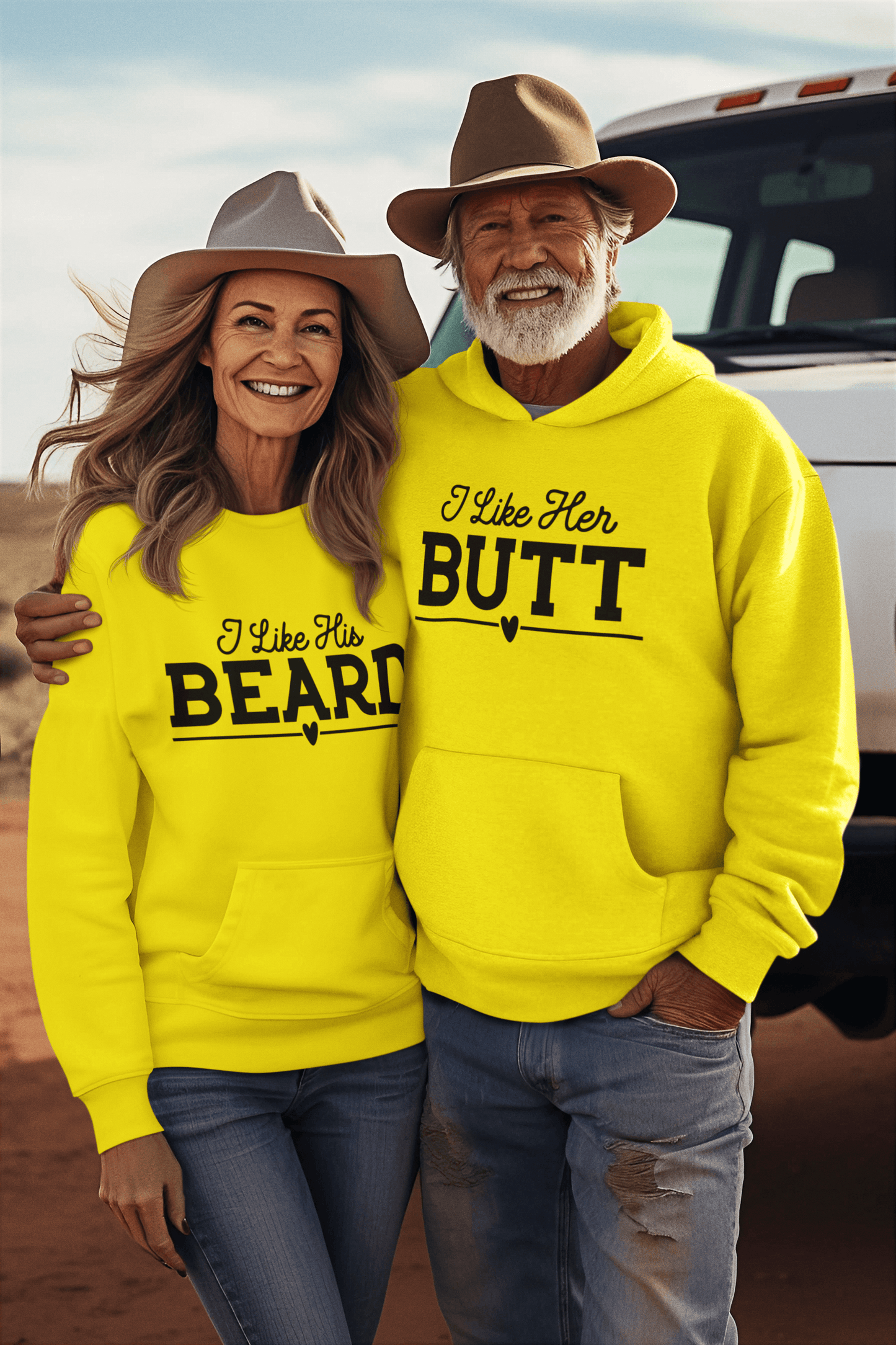 Beard and Butt Matching Hoodie Set by Luxe-Custom-Designer