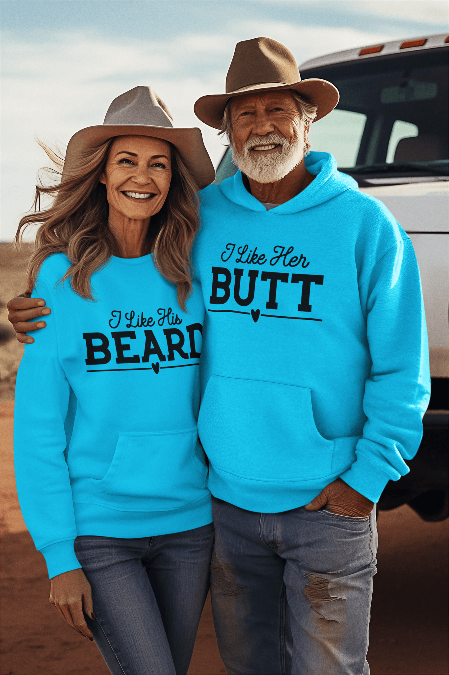 Beard and Butt Matching Hoodie Set by Luxe-Custom-Designer