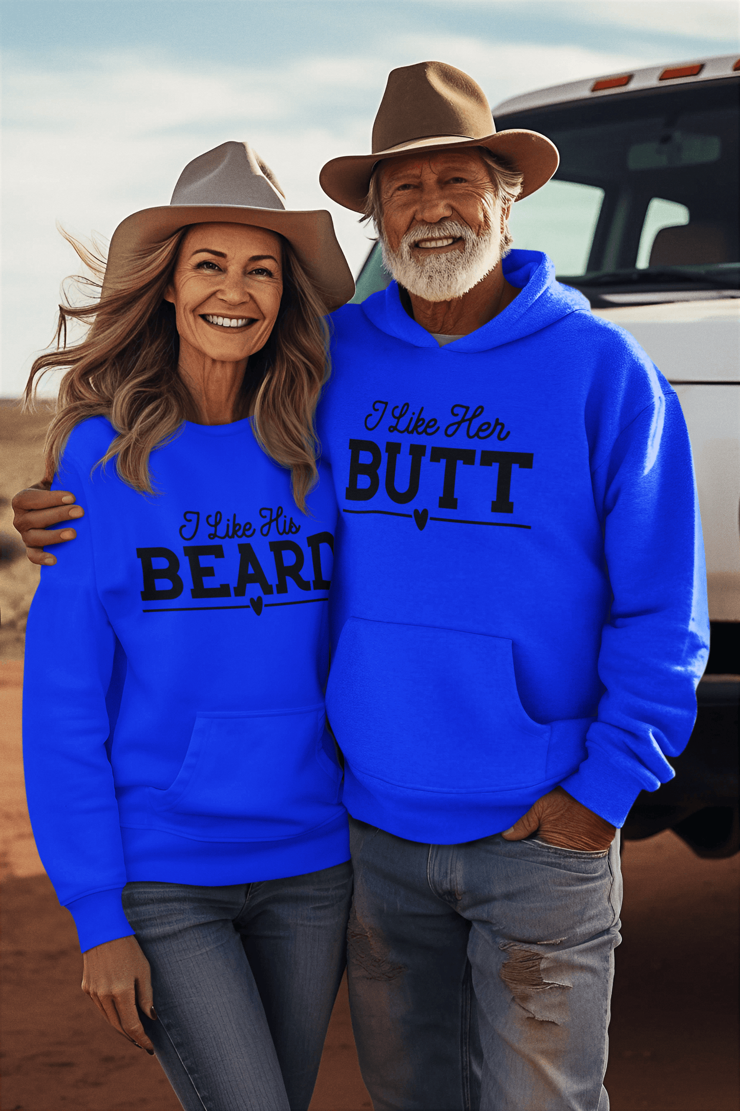 Beard and Butt Matching Hoodie Set by Luxe-Custom-Designer