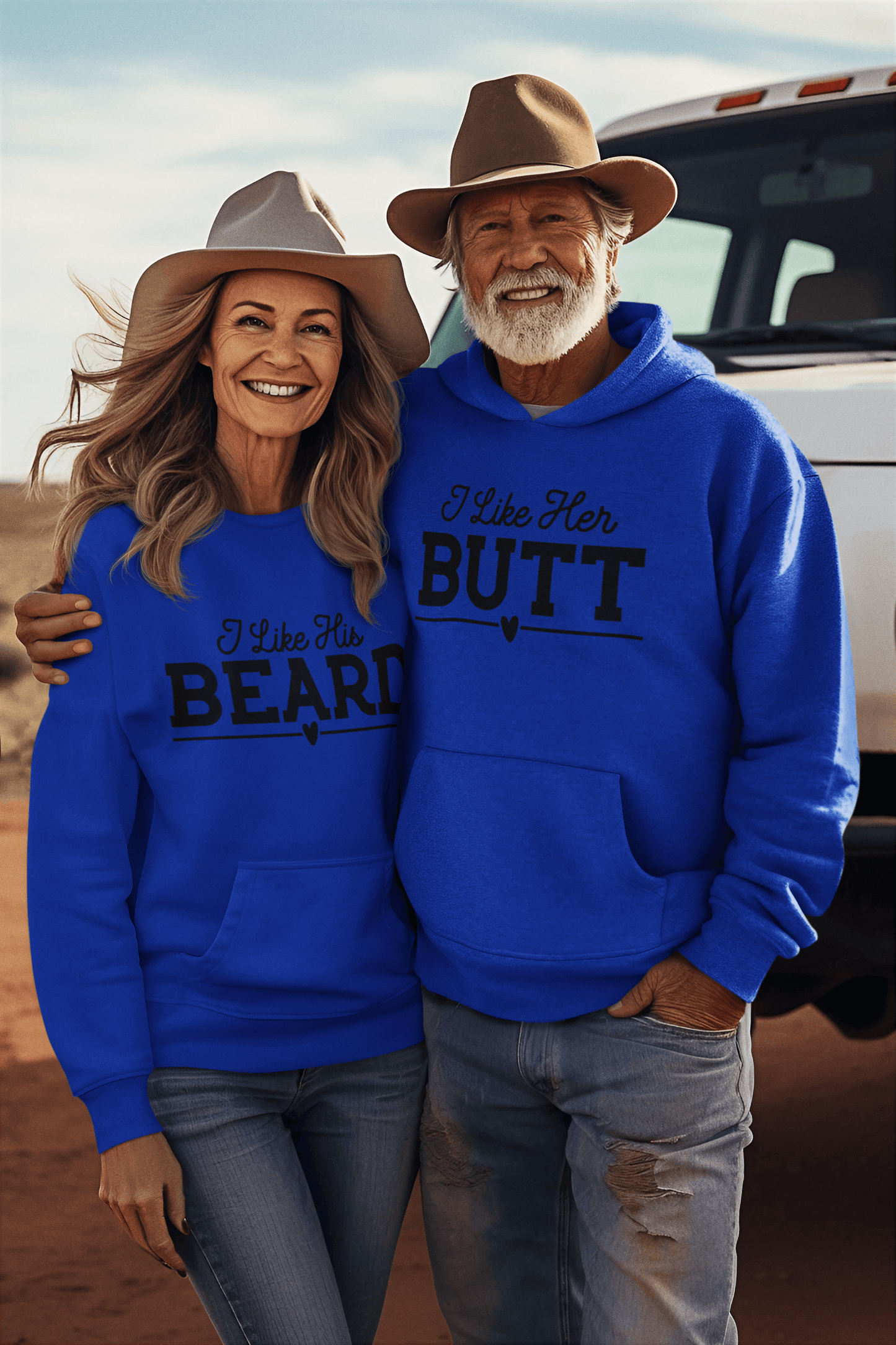 Beard and Butt Matching Hoodie Set by Luxe-Custom-Designer
