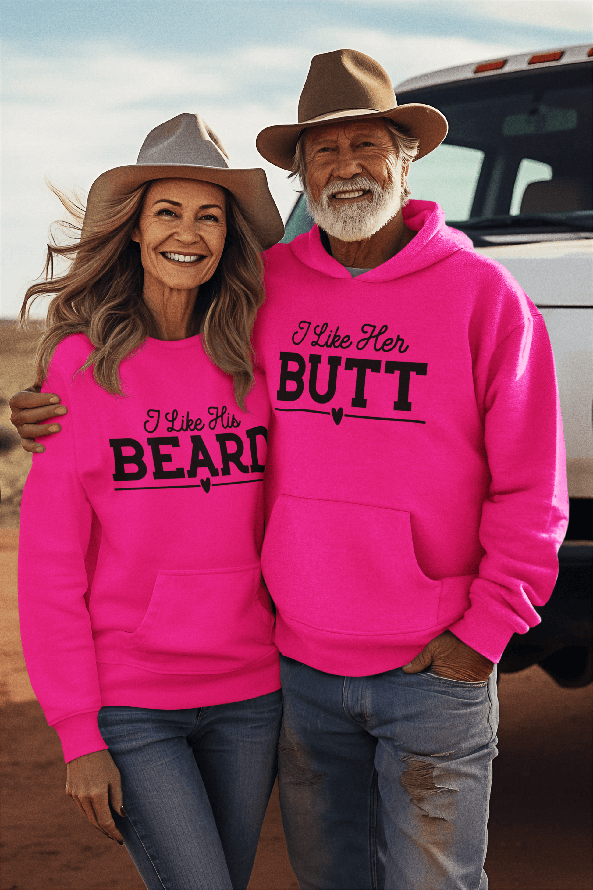 Beard and Butt Matching Hoodie Set by Luxe-Custom-Designer