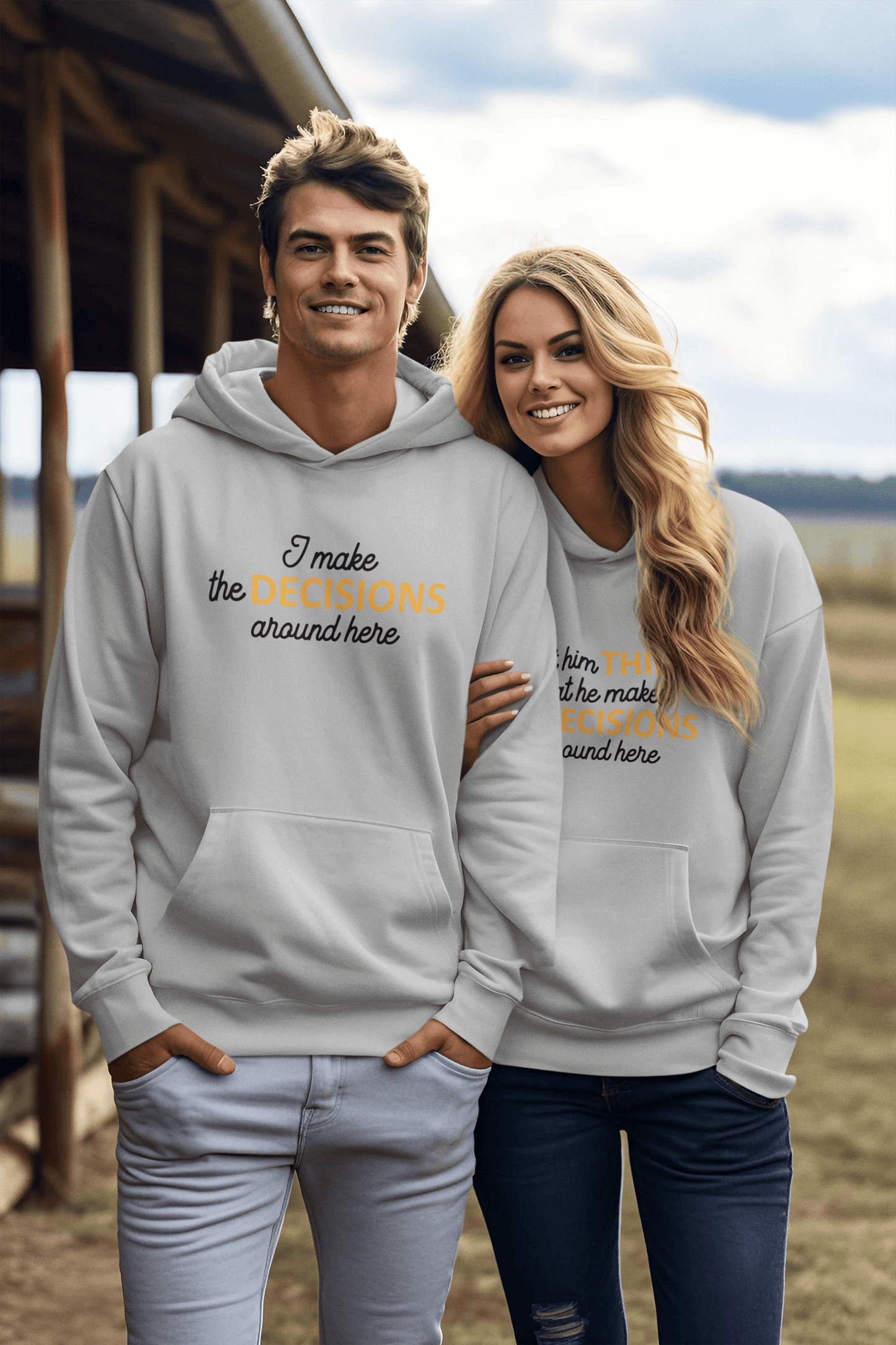 I make the decisions Matching Hoodie Set by Luxe-Custom-Designer