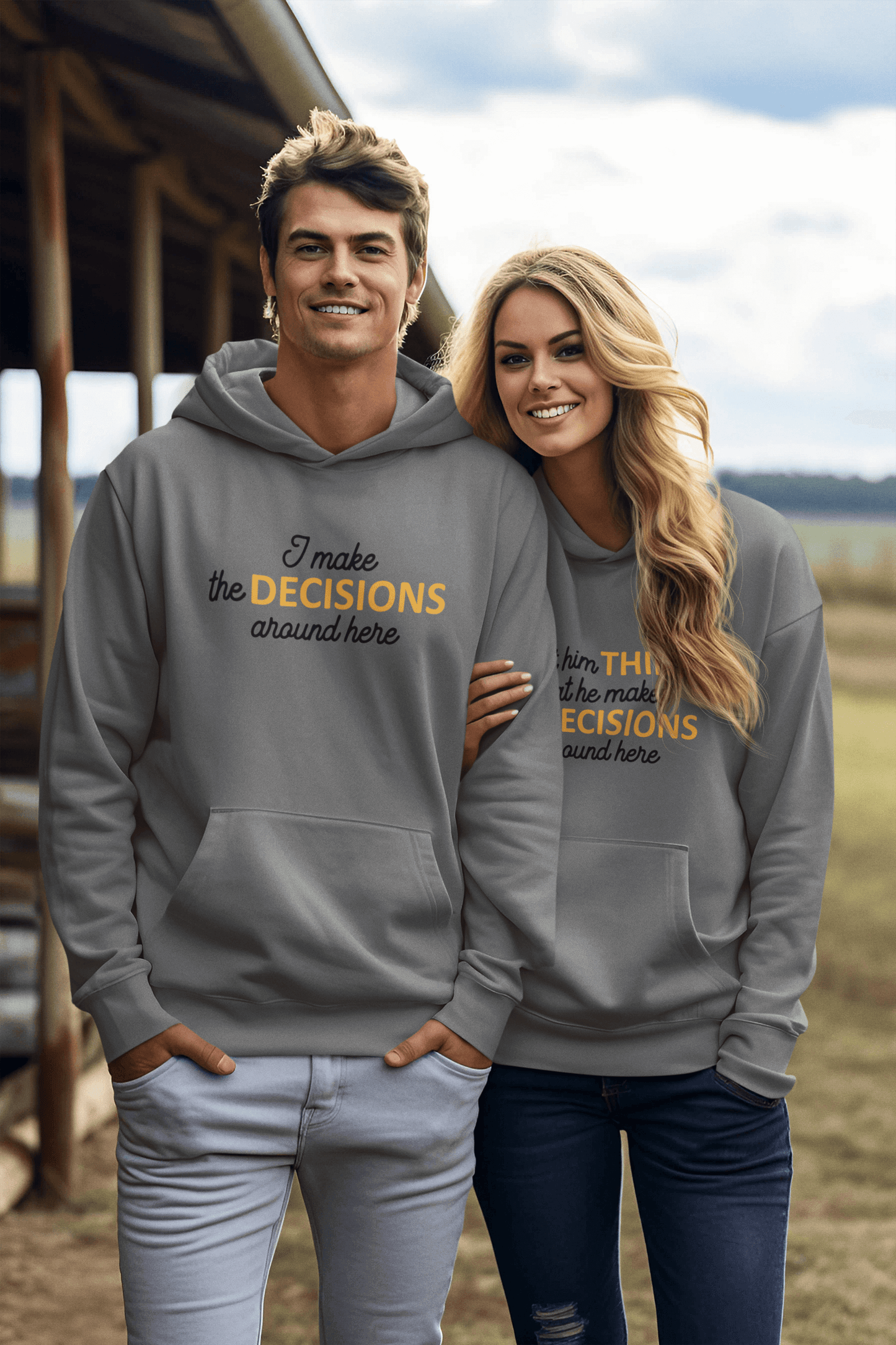 I make the decisions Matching Hoodie Set by Luxe-Custom-Designer
