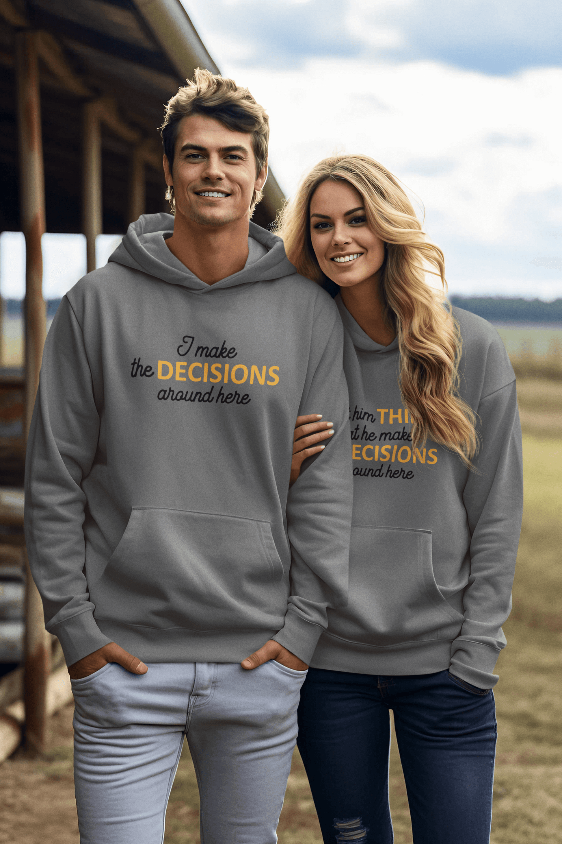 I make the decisions Matching Hoodie Set by Luxe-Custom-Designer