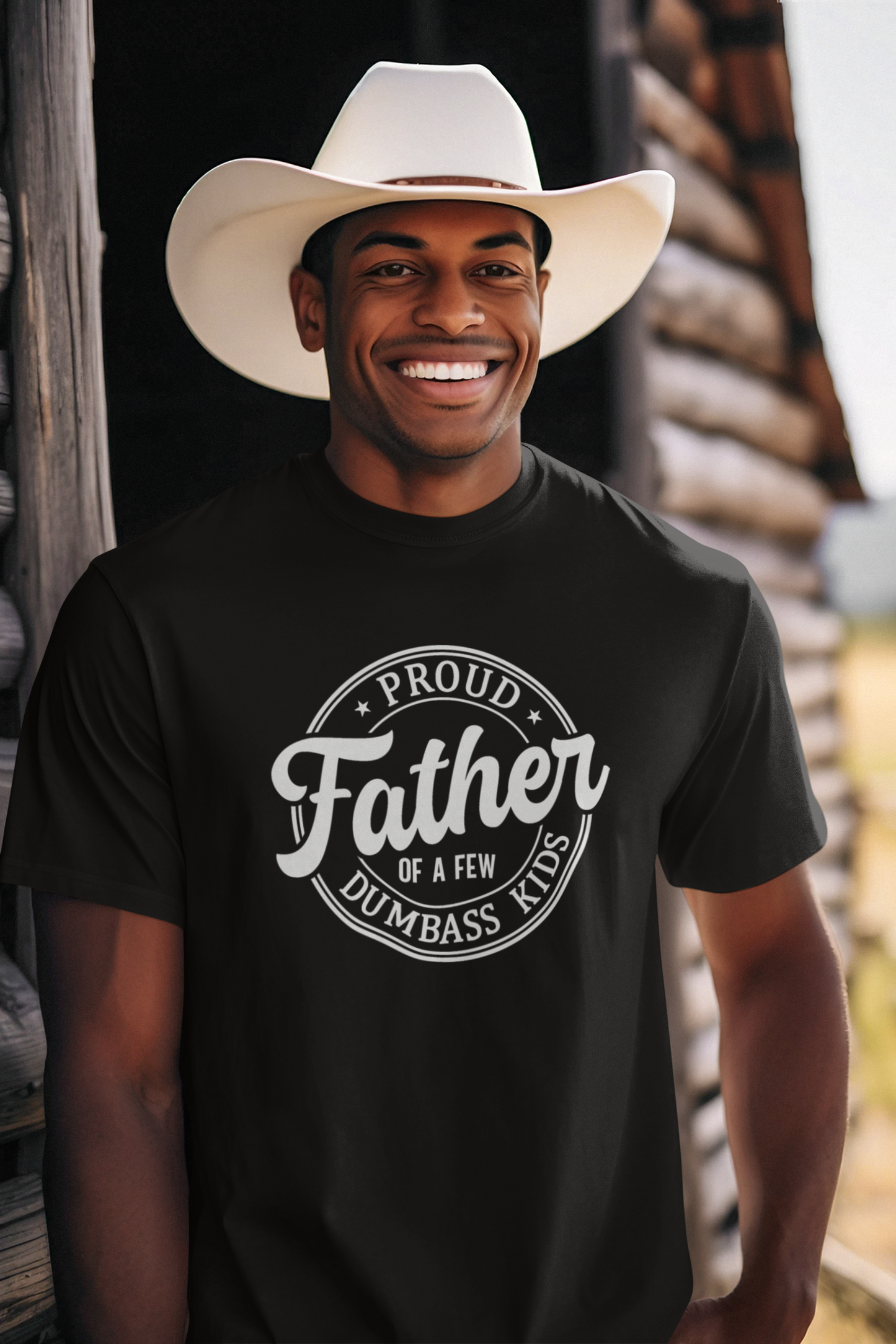 Proud Father of few dumbass kids T-Shirt by Luxe-Custom-Designer