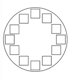 12 photo panel clock by Luxe Sensational