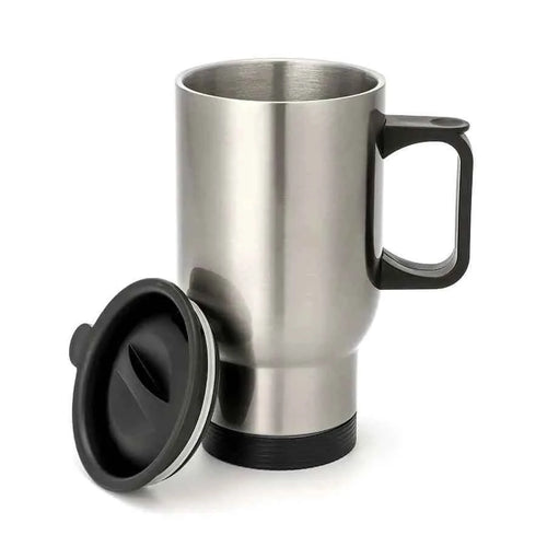 14 oz Stainless Steel Travel Mug Silver by Luxe Sensational