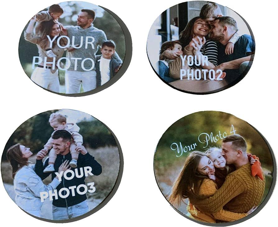 4x Ceramic coasters by Luxe-Custom-Designer