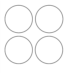 4x Ceramic coasters by Luxe-Custom-Designer