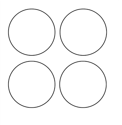 4x Ceramic coasters by Luxe-Custom-Designer