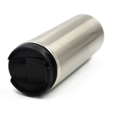 500ml Stainless Steel Thermos Mug - Silver Finish by Luxe-Custom-Designer