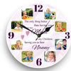 8 Panel Photo Clocks by Luxe-Custom-Designer