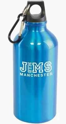 Aluminium Water Bottle 400ml Silver by Luxe-Custom-Designer