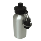 Aluminium Water Bottle 400ml Silver by Luxe Sensational