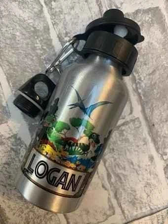 Aluminium Water Bottle 500ml Silver by Luxe-Custom-Designer