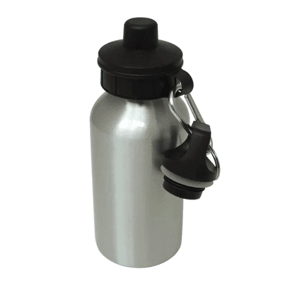 Aluminium Water Bottle 600ml Silver by Luxe-Custom-Designer