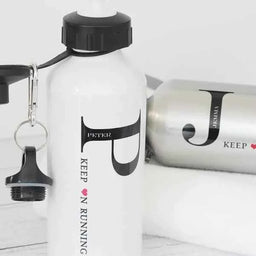 Aluminium Water Bottle 600ml White by Luxe-Custom-Designer