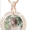Bronze Double Photo Pendant Necklace by Luxe-Custom-Designer