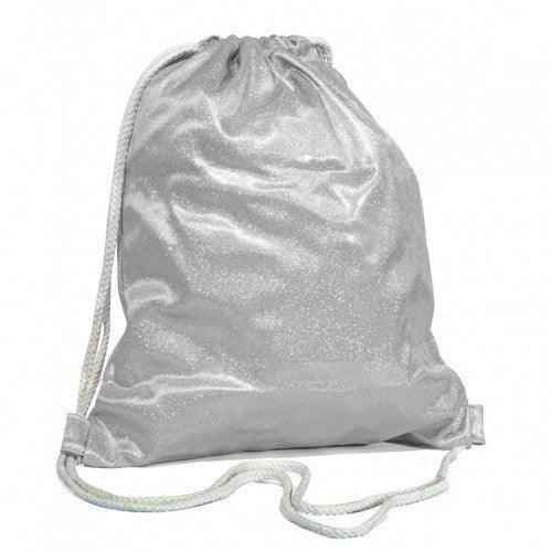 Custom Photo Silver Sparkling Gym Bag by Luxe-Custom-Designer