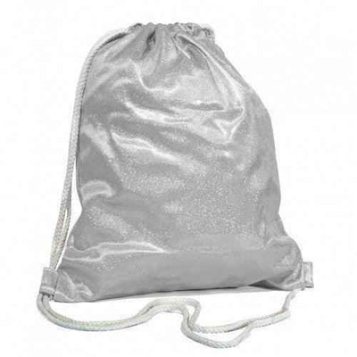 Custom Photo Silver Sparkling Gym Bag by Luxe-Custom-Designer