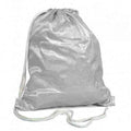 Custom Photo Silver Sparkling Gym Bag by Luxe Sensational