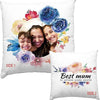 Custom White Velvet Cushion Cover 40cm by 40cm - Cushions with Photos by Luxe-Custom-Designer