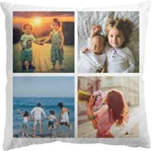 Custom White Velvet Cushion Cover 40cm by 40cm - Cushions with Photos by Luxe-Custom-Designer